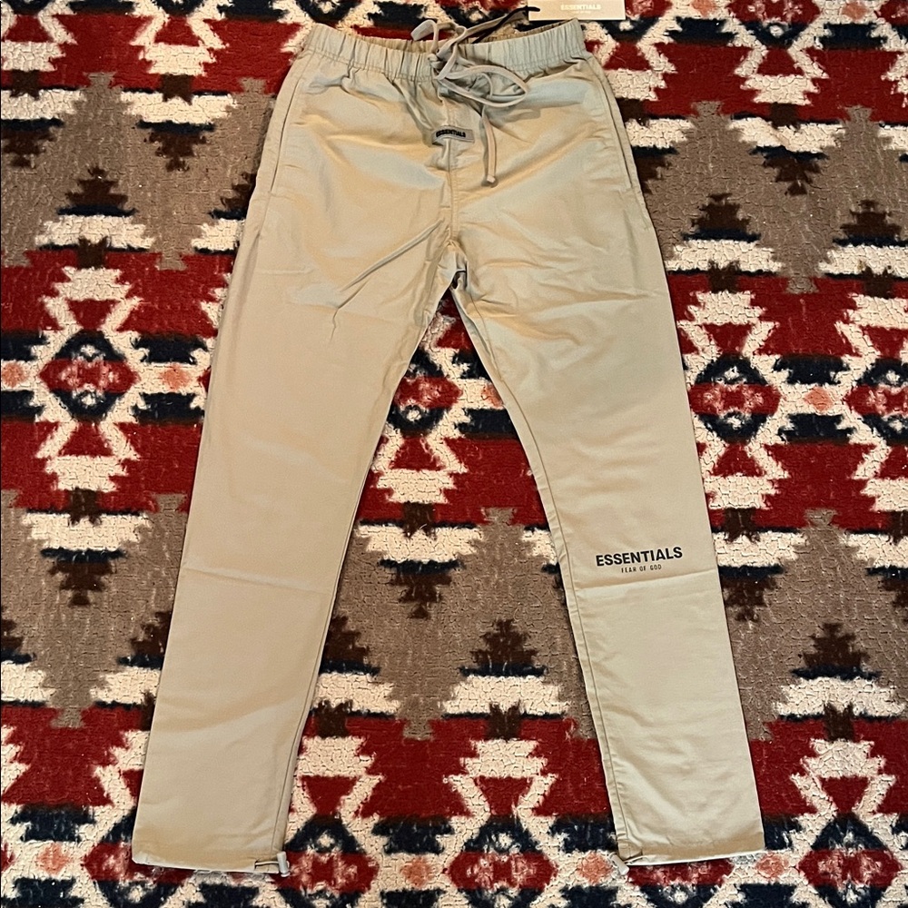 Fear of God Essentials Men's Nylon Track Pants Moss Size XS New